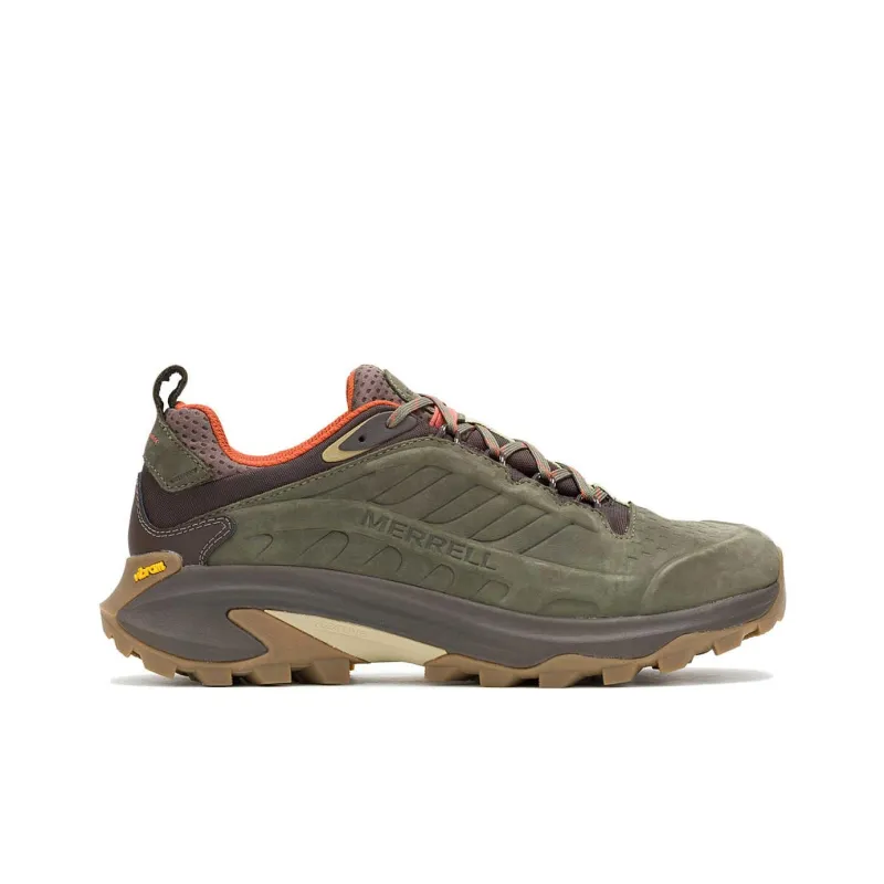MERRELL Moab Speed 2 Leather Waterproof Olive-1