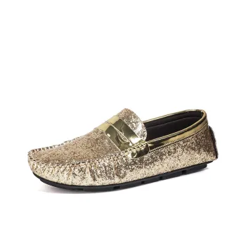 KUPE Gommino Loafers Men Gold