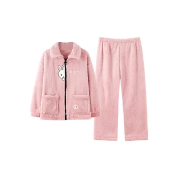 Qiao Ni Tong Pajama Set Women's Pink