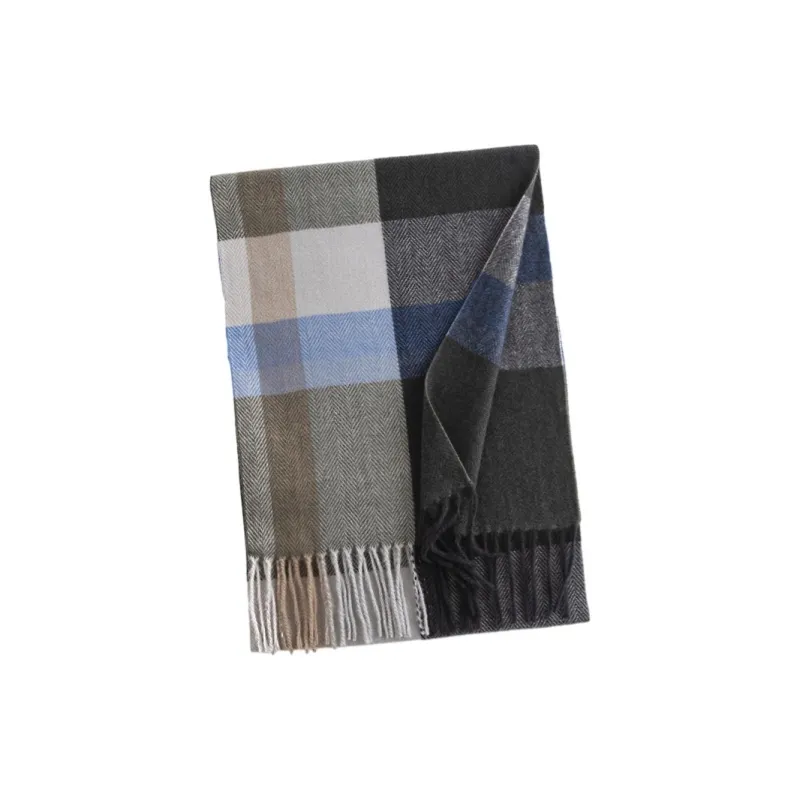 PISHUSHU Knit Scarves Men-3