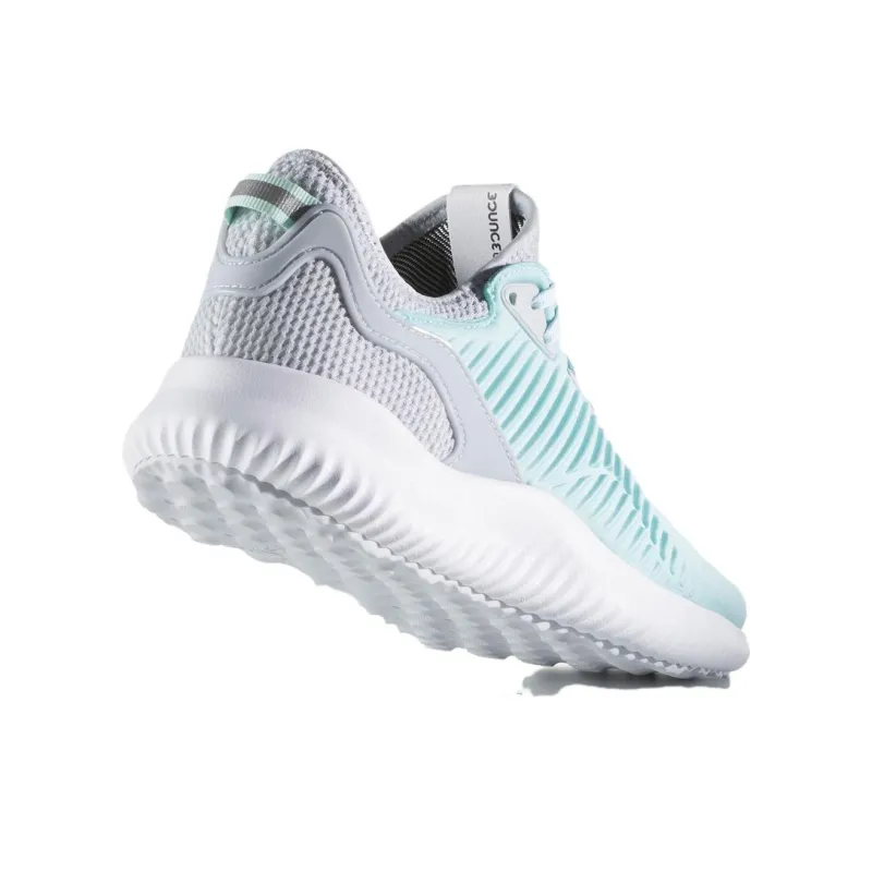 Adidas AlphaBounce Anti-Slip And Wear-Resistant Breathable Low-Top Casual Running Shoes Women's Light Blue Gray-3