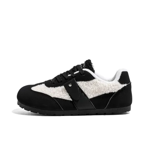 HUANQIU Anti Slip And Wear Resistant Warm Low Top Casual Shoes Women's