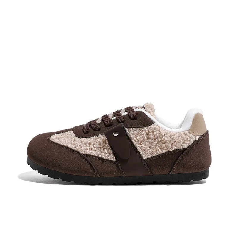 HUANQIU Anti-Slip And Wear-Resistant Warm Low-Top Casual Shoes Women's-5