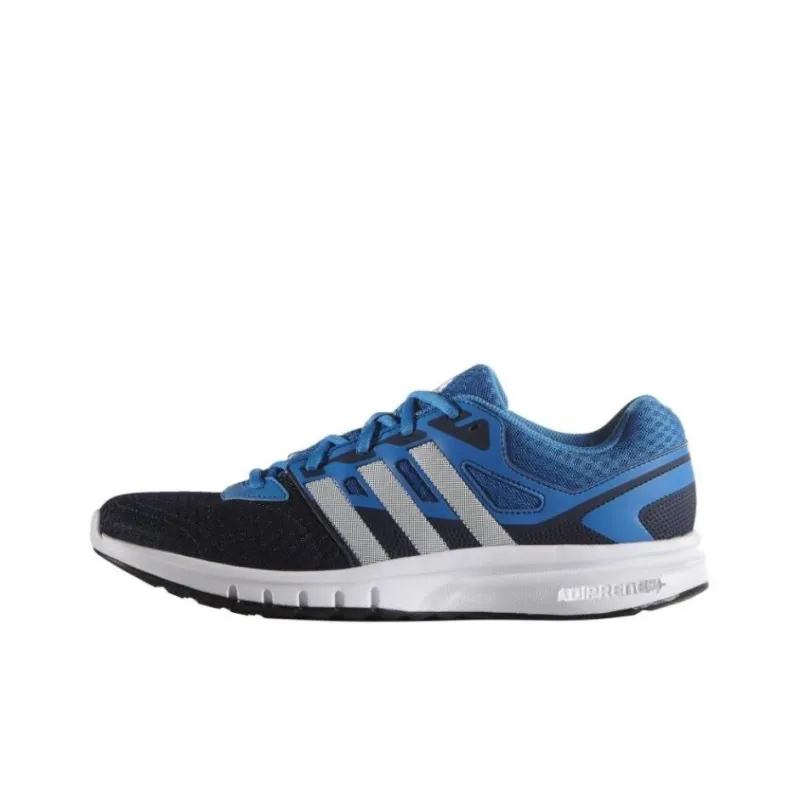 Adidas Galaxy Anti Slip Wear Resistant Low Top Casual Running Shoes Men's Blue Black-0