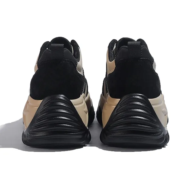 DK.VAN Abrasion Resistant Low Top Chunky Sneakers 7cm Women's Apricot-23