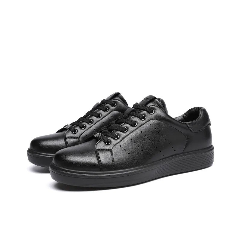 RED DRAGONFLY Lightweight Height Increasing Low Top Skateboard Shoes Men's Black-2