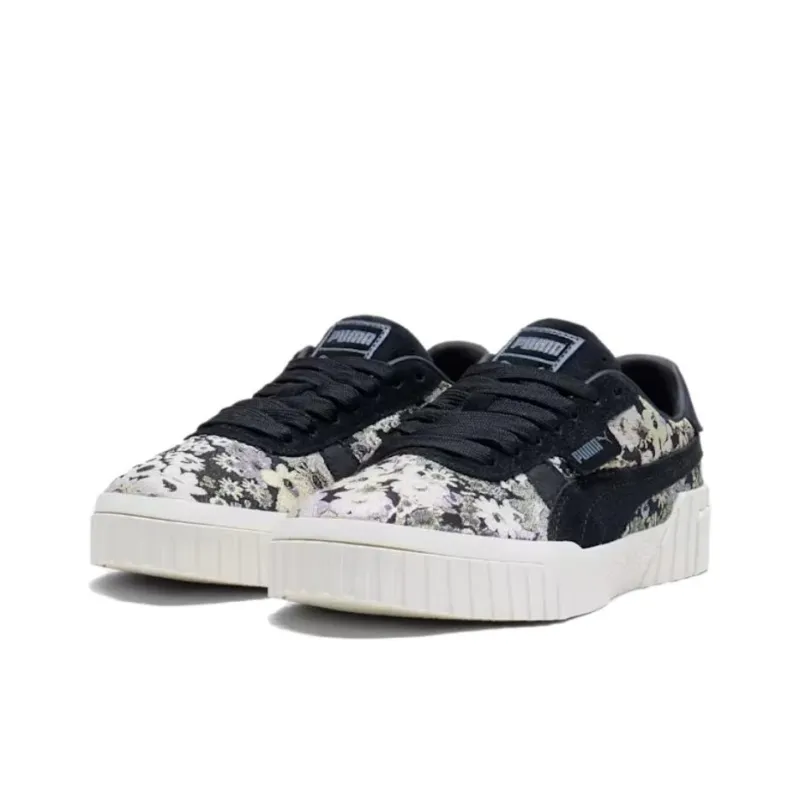 PUMA Cali Anti Slip Wear Resistant Low Top Skateboard Shoes Women's Black Gray-2