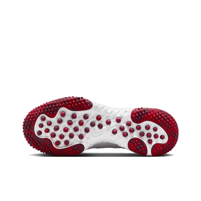 Nike Alpha Huarache Elite 4 Turf White University Red Team Red Pure Platinum Women's-5