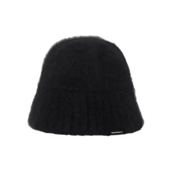 Converse Polyamide Rabbit Fur Bucket Hats Unisex Black