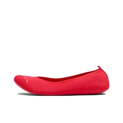 PUMA Ballet Illiana Anti Slip Wear Resistant Low Top Casual Shoes Women's Red