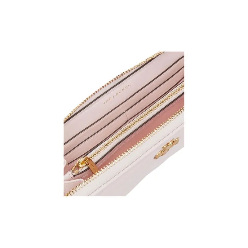TORY BURCH Kira Nappa Leather Wallet Women's Rose Salt-2