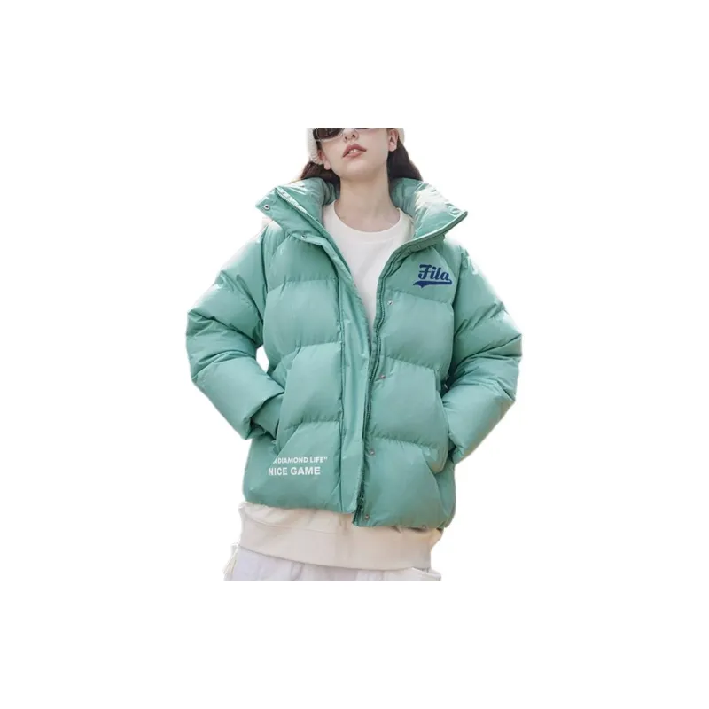 FILA FUSION BASEBALL Series Down Jackets Women's Wasabi Green-1