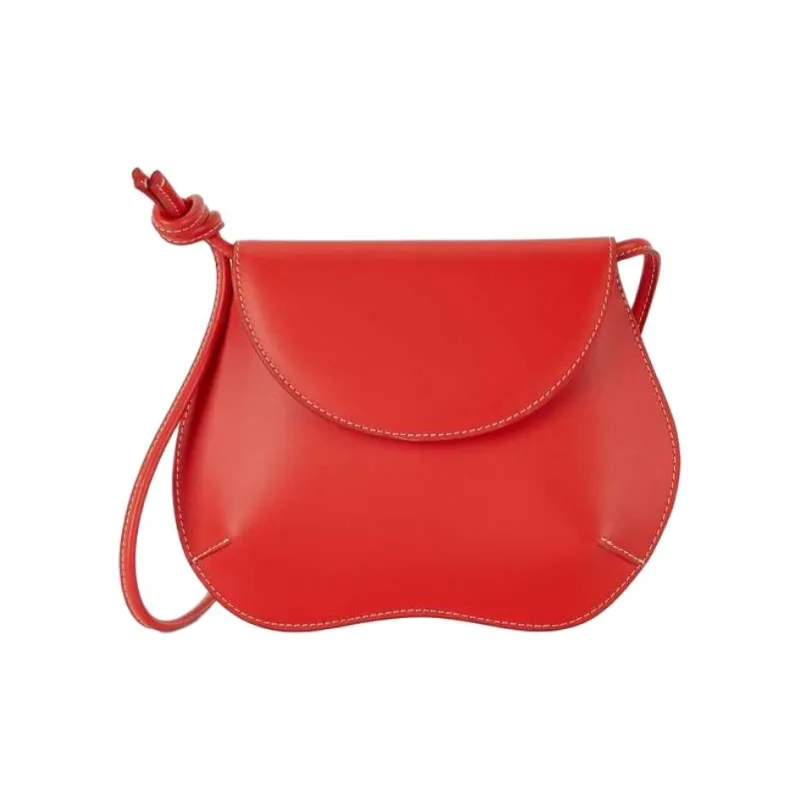Little Liffner Calfskin Leather Shoulder Bag Medium Size Women's Red-0