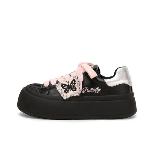 TTKJ Casual Shoes Women's Low-Top Black/Pink