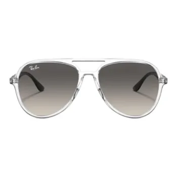 RayBan Polycarbonate Aviator Sunglasses Women's Transparent/Black