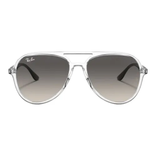 RayBan Polycarbonate Aviator Sunglasses Women's Transparent/Black