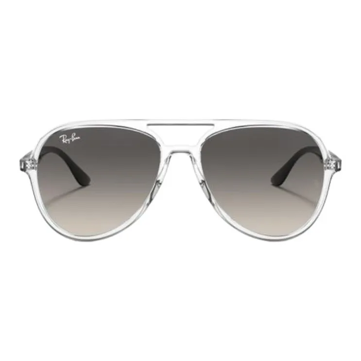 RayBan Polycarbonate Aviator Sunglasses Women's Transparent/Black-0