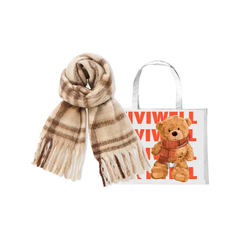 VIVIWELL Knit Scarves Unisex-12