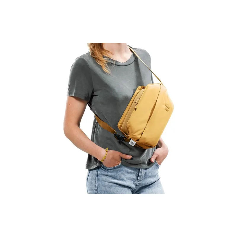 DEUTER Recycled Polyester One Shoulder Crossbody Fanny Pack Regular Unisex Cinnamon Blend With Almond-3