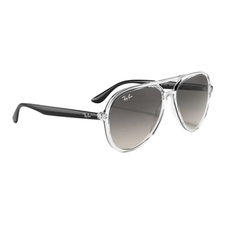 RayBan Polycarbonate Aviator Sunglasses Women's Transparent/Black-1