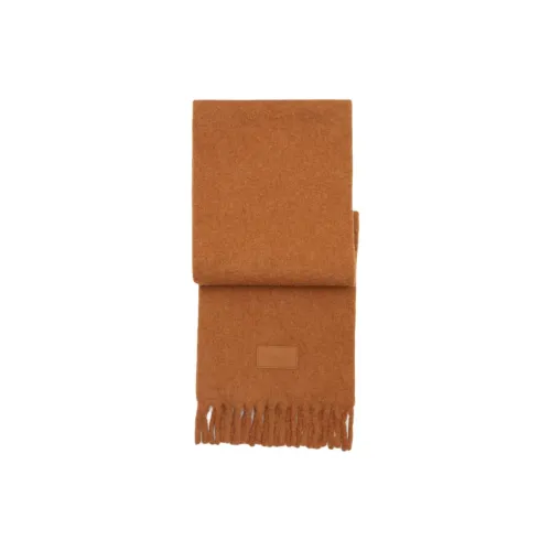 COACH Alpaca Knit Scarves Unisex Orange