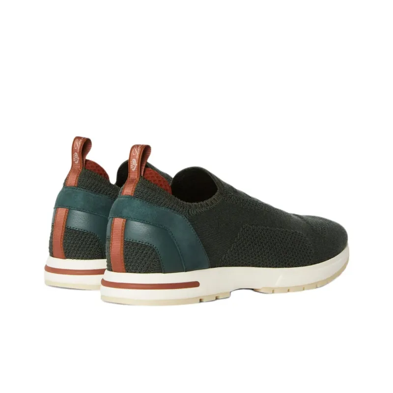 Loro Piana Low Top Casual Shoes Women's Green-3