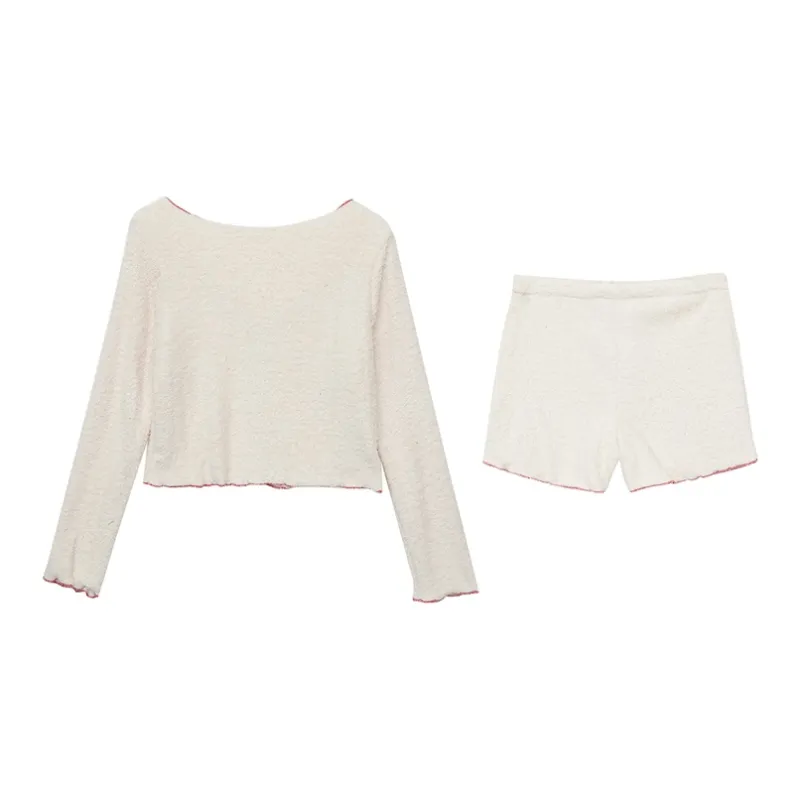 BVODE Casual Suit Women's Cream Apricot-1