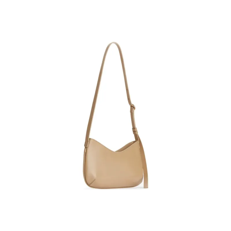 ARKET Cow Leather Handbag Shoulder Bag Small Size Women's Black/Beige/Red-3