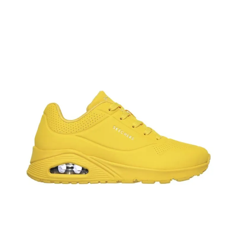 Skechers Uno Slip-Resistant Low-Top Casual Shoes Women's Yellow-1
