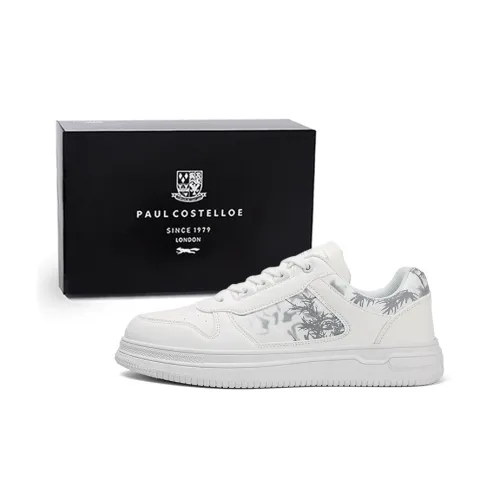 PAUL COSTELLOE Skateboard Shoes Unisex Low-Top White