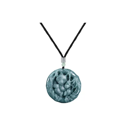 HUISHI Glutinous Jade Necklaces Unisex