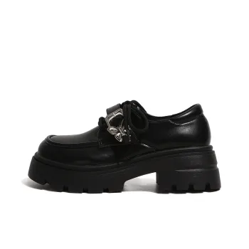 SHUXI Casual Single Shoes Women's Black