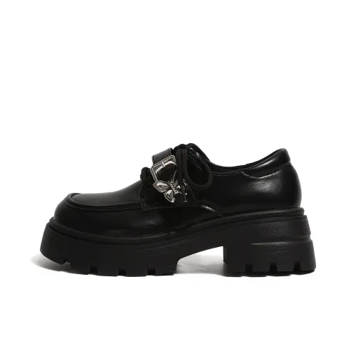 SHUXI Casual Single Shoes Women's Black