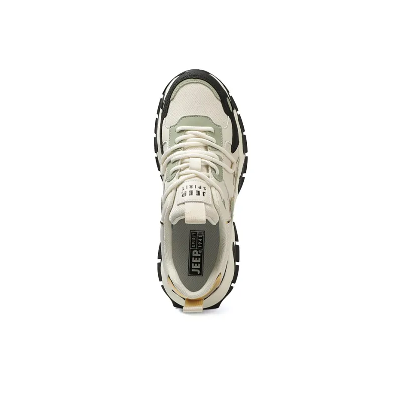 JEEP SPIRIT Chunky Sneakers Men Low Top Shuffleboard White-5