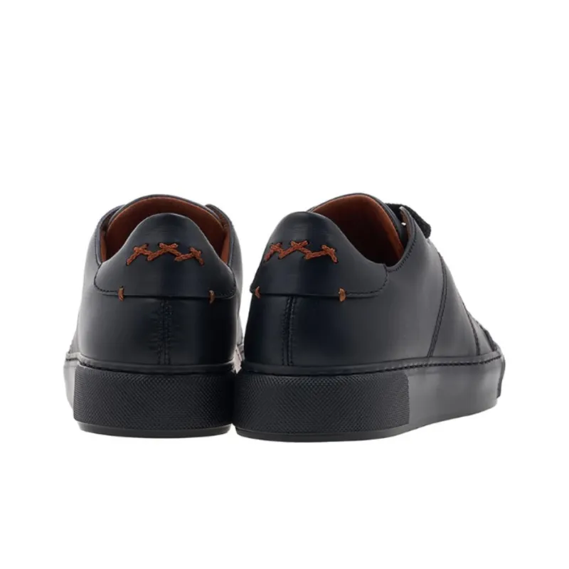 Zegna Tiziano Low Top Stylish Skateboarding Shoes Men's Black-3