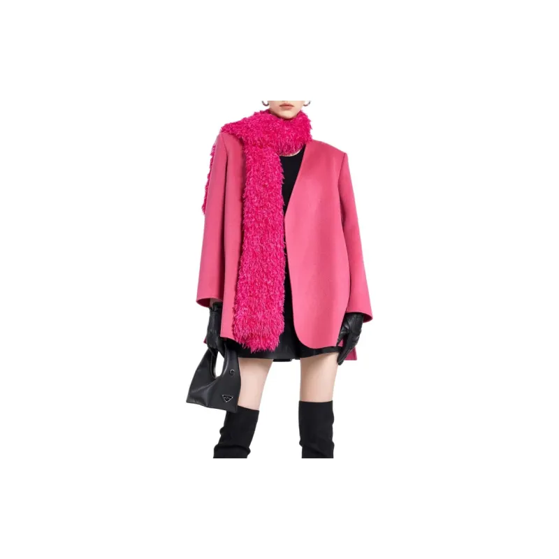 BESIONIA FW23 Coats Women's Pink-1