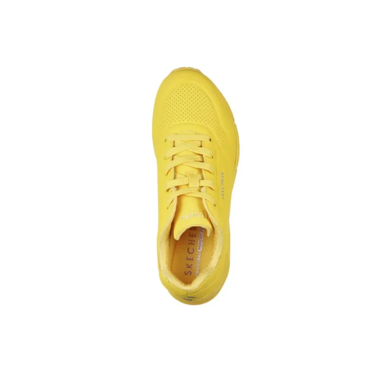 Skechers Uno Slip-Resistant Low-Top Casual Shoes Women's Yellow-3
