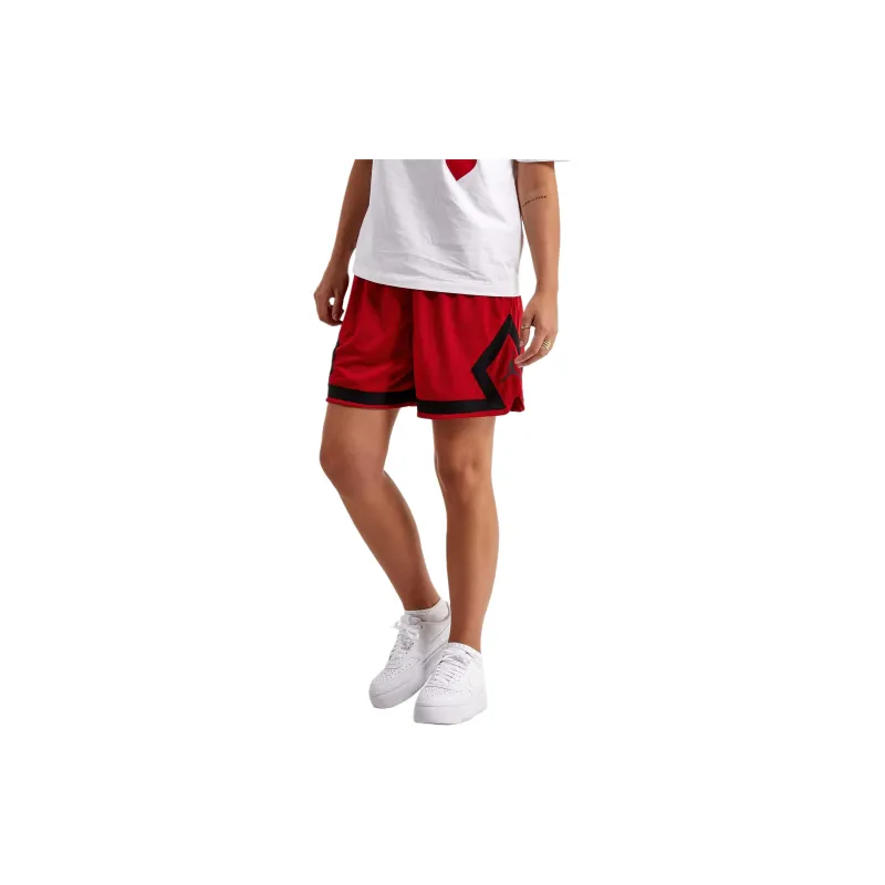 Jordan Heritage Diamond Casual Shorts Men Red-4