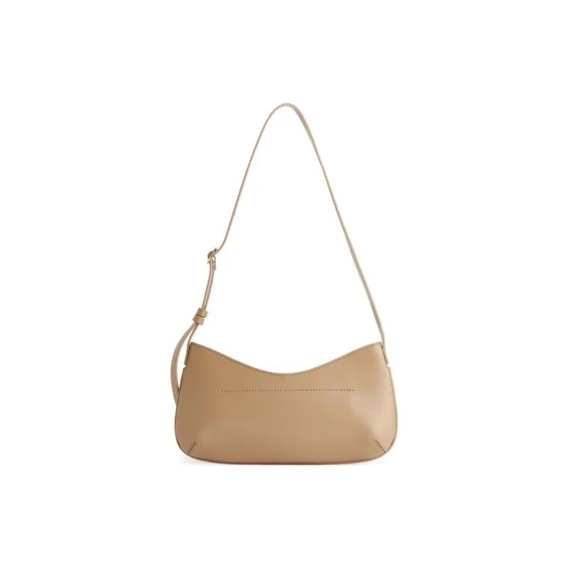 ARKET Cow Leather Handbag Shoulder Bag Small Size Women's Black/Beige/Red-5