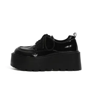 LXVB Casual Single Shoes 7cm Women's Black