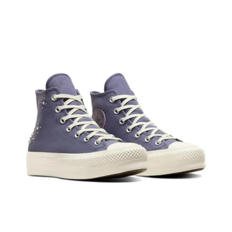 Converse Women's Chuck Taylor All Star Lift Platform High 'Pearls & Studs Lavender Ash' Women's-2