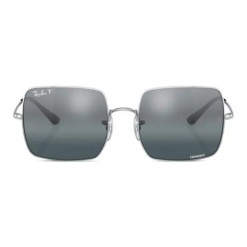 RayBan Metal Square Sunglasses Women's Silver