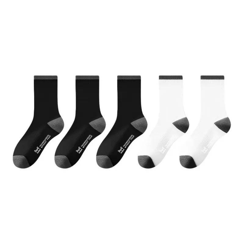 MIIOW Knee High Socks Men's 5 Pack-9