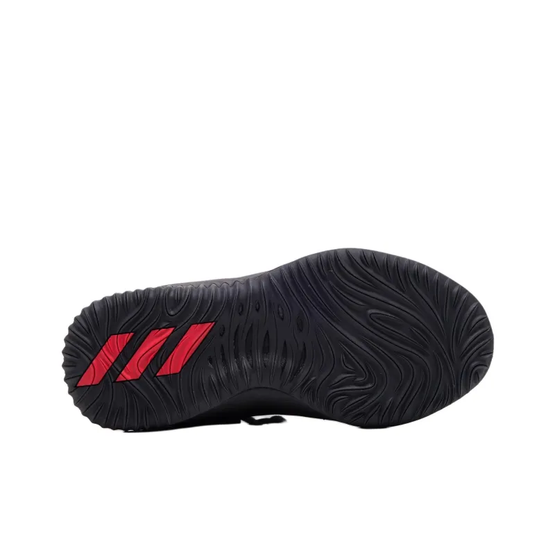 Adidas D Lillard 4 Anti Slip Wear Resistant Mid Top Basketball Shoes Unisex Black-3
