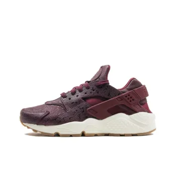 Nike Air Huarache Run Anti Slip Wear Resistant Low Top Running Shoes Unisex Red Brown