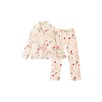 OUSHIBO Pajama Set Women's Apricot