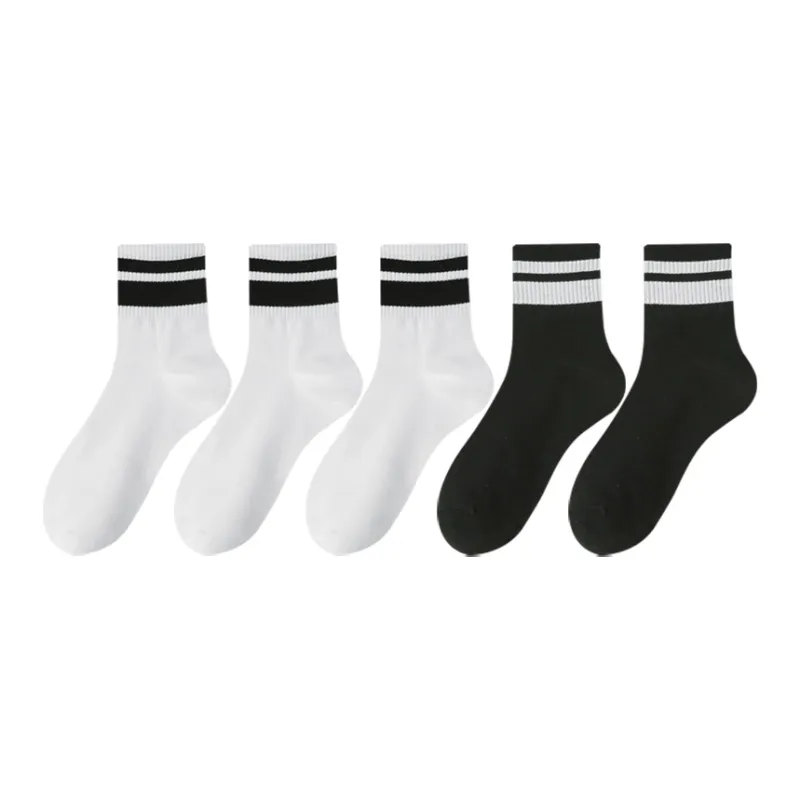 Mulong Family Mid Calf Socks Men's 8 Pack Mixed Color-10
