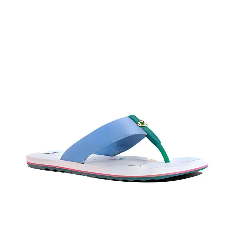 COACH Odor-Resistant Flip Flops Women's Blue Green-1