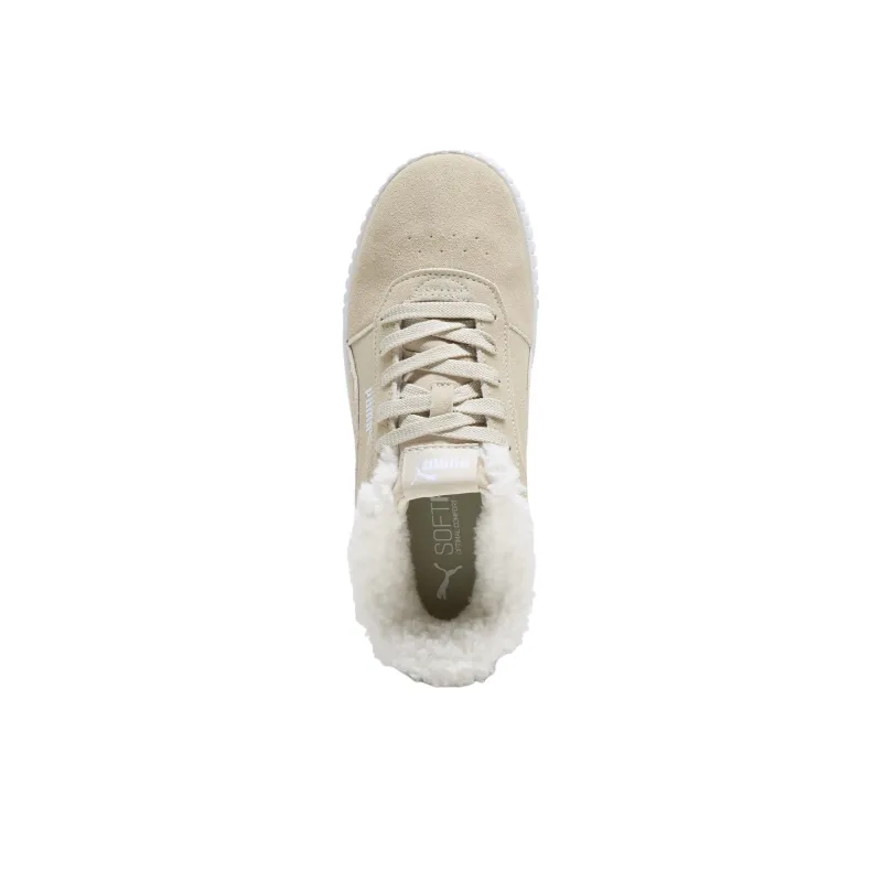 PUMA Carina 2.0 Thermal Slip Resistant And Abrasion Resistant Low Top Skateboard Shoes Women's Khaki-3
