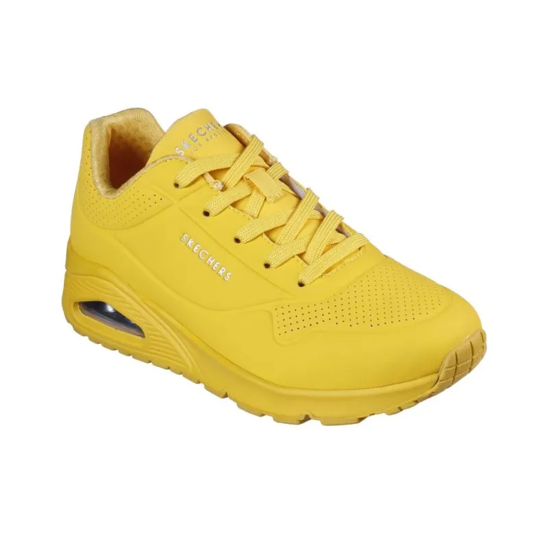 Skechers Uno Slip-Resistant Low-Top Casual Shoes Women's Yellow-2